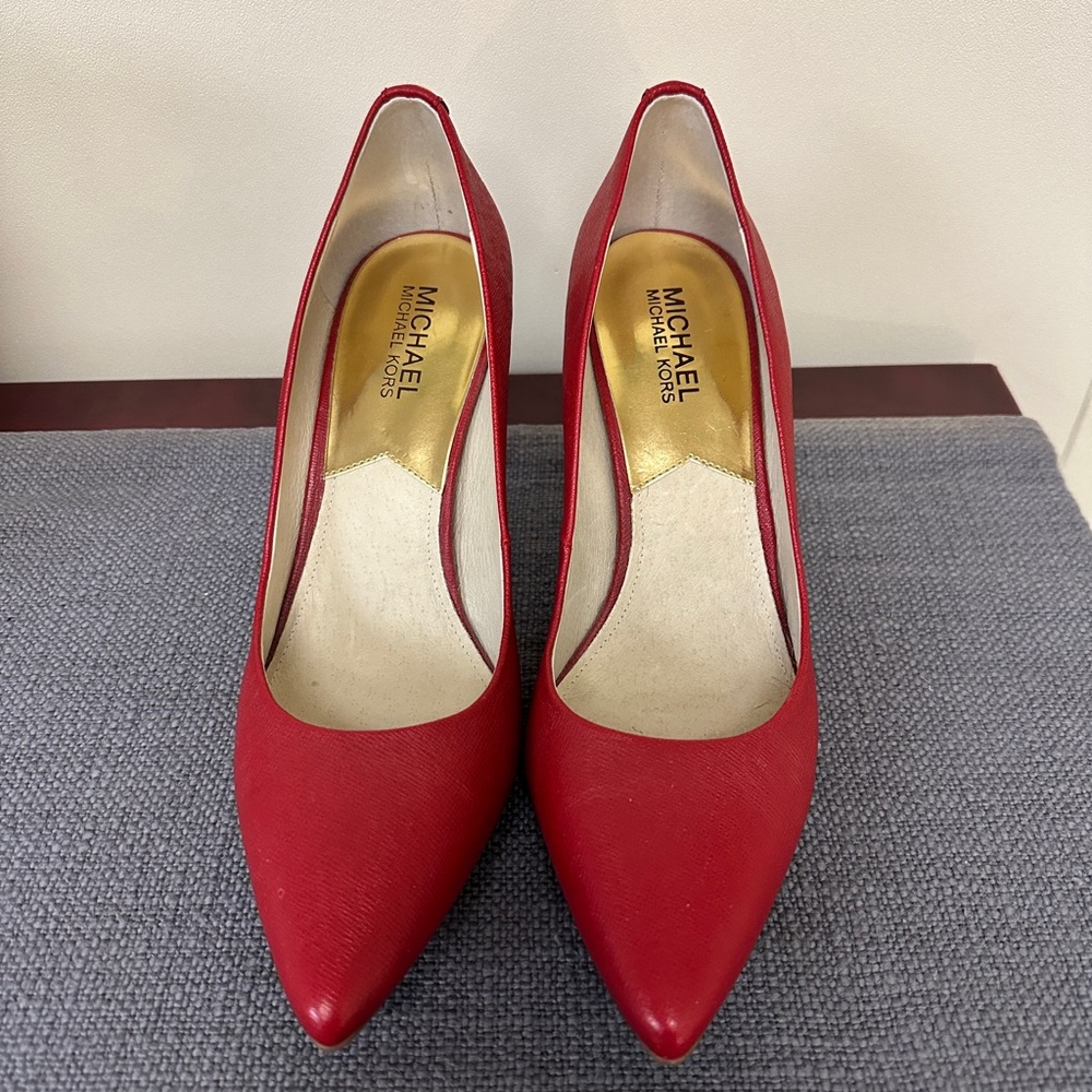 Michael Kors Red Pointed Toe Heels